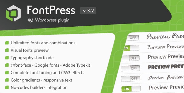 FontPress v3.3.9 – WordPress 字体管理器插图