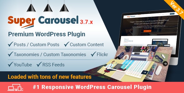 Super Carousel v3.8.3 – WordPress响应式插件插图