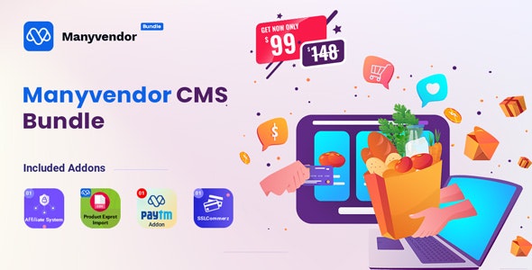 Manyvendor v3.3 – 电子商务和多供应商 CMS 捆绑包插图