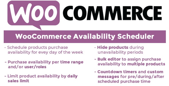 WooCommerce Availability Scheduler v12.4 - WooCommerce 可用性调度程序插图