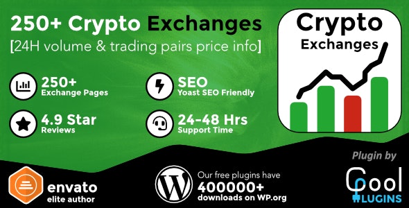 Cryptocurrency Exchanges List Pro v2.8.5 - WordPress 加密货币交易所插件插图