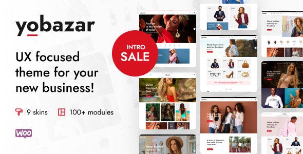 Yobazar v1.2.2（已汉化） - Elementor WooCommerce WordPress 主题插图