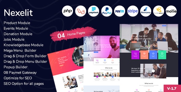 Nexelit v3.8.0 – 多用途网站和业务管理系统 CMS插图