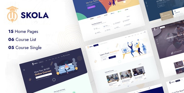 Skola v1.0.14 - WordPress LMS 在线课程 主题插图