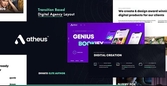 Atheus v1.1.0 - WordPress现代创意机构主题