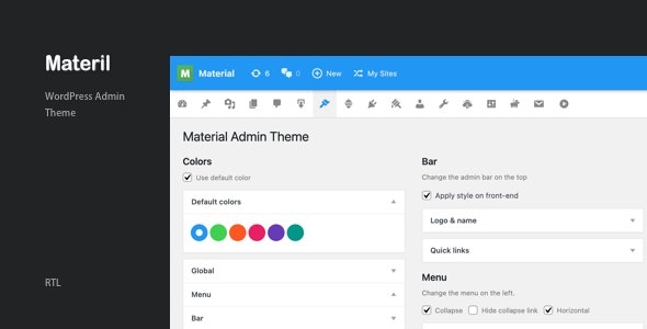 Matril v1.3.0 - Wordpress Material Design 管理主题