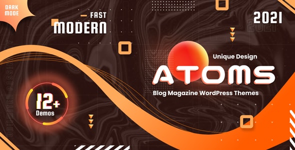 Atoms v1.3 - WordPress 杂志和博客主题插图