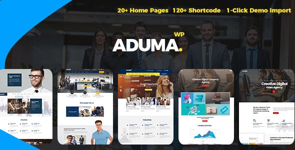 Aduma v1.3.2 – WordPress 咨询、财务主题插图