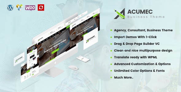 Acumec v1.6.0 – WordPress 商业多用途主题插图