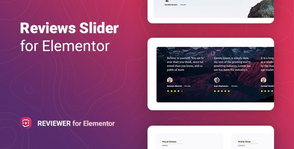 Reviewer v1.0.5 - Elementor 的评论滑块插图