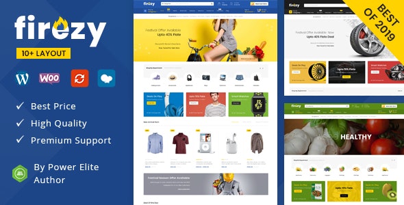 Firezy (30 August) – 多用途 WooCommerce 主题插图