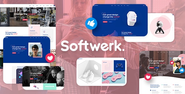 Softwerk v1.4.1 – 软件和 SaaS 启动主题插图