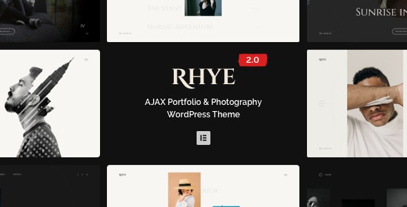 Rhye v3.5.3 – AJAX Portfolio WordPress 主题插图