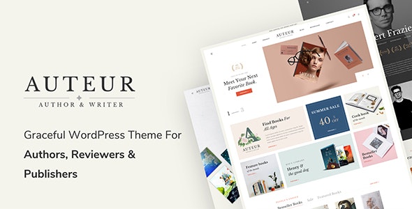 Auteur v6.1（已汉化） - 作者和出版商的 WordPress 主题插图