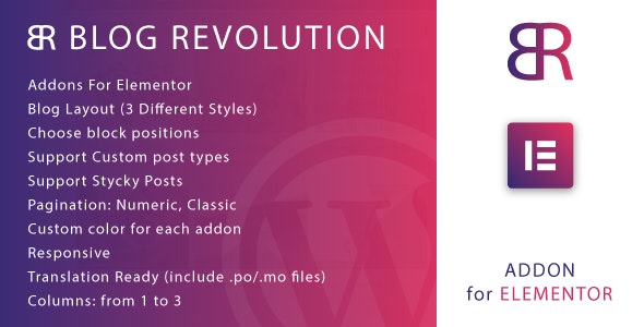 Blog Revolution for Elementor WordPress Plugin v1.0插图