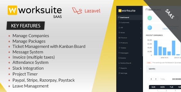 Worksuite Saas v5.4.4破解版 – 项目管理系统插图