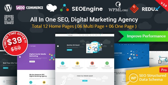 SEO Engine v2.0.0 – WordPress营销机构主题