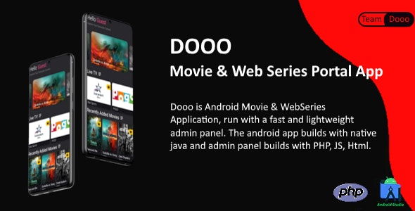 Dooo v2.9.3 – 电影和网络系列门户应用程序插图