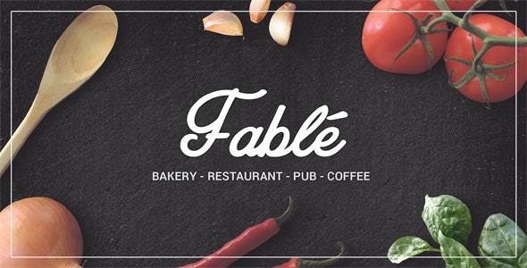 Fable v1.3.7 – Restaurant Bakery Cafe Pub WordPress 主题插图