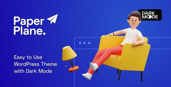 Paper Plane v1.1.4 – 创意视差 WordPress 博客主题插图