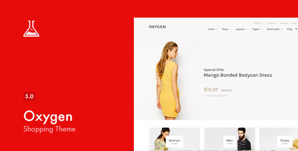 Oxygen v5.18 – WooCommerce WordPress 主题插图