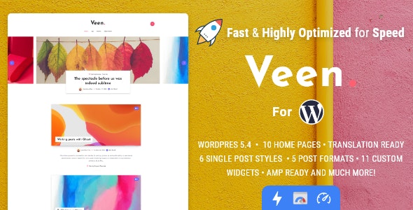 Veen v2.6.0 破解版– WordPress 的最小和轻量级博客插图