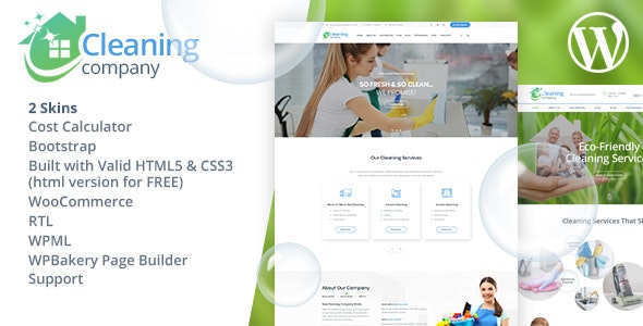 Cleaning Services v3.6 – WordPress 主题 + RTL插图