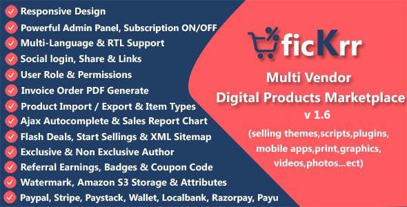 ficKrr v3.9（已汉化） – 多供应商数字产品市场插图