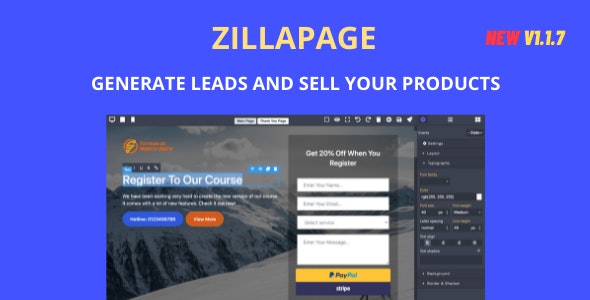 Zillapage v1.2.1破解版 – 登陆页面和电子商务构建器插图