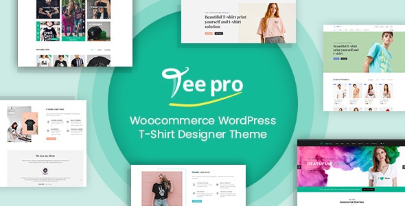 TEEPRO v3.7.2 - Woocommerce 定制 T 恤设计师 WordPress 主题插图