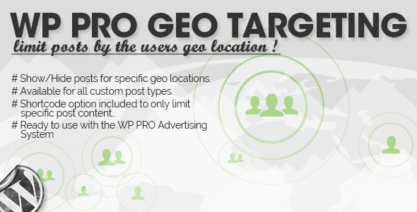 WP Pro Geo Targeting v1.1.9 - WP地理定位插件插图