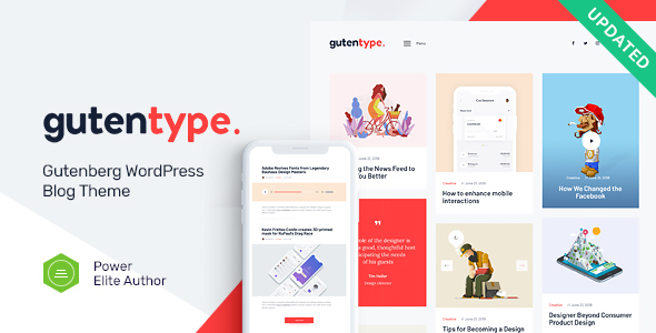 Gutentype v2.1.8 破解版 – 100% Gutenberg WordPress 主题插图