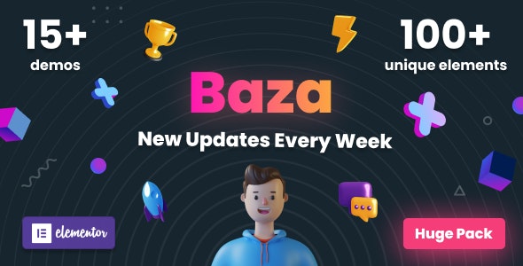 Baza v1.28 – 创意多用途 WordPress 主题插图