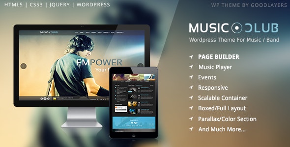 Music Club v1.8.7 – 乐队派对 WordPress 主题插图