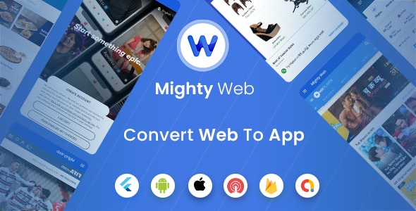 MightyWeb Flutter Webview v20.0 – 将您的网站转换为应用程序插图