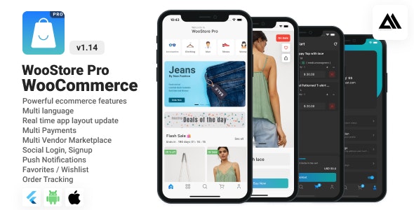 WooStore Pro WooCommerce v3.7.0 破解版 – Full Flutter 电子商务插图