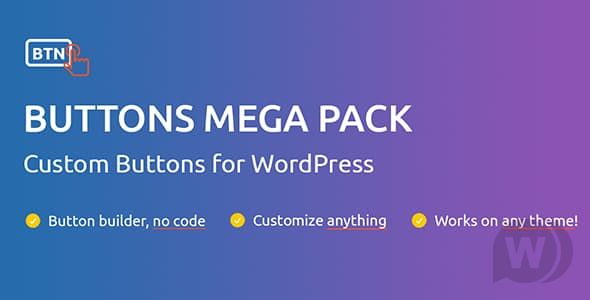 Buttons Mega Pack Pro v2.4（已汉化） - 用于创建 WordPress 按钮的插件插图