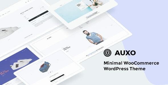 Auxo v1.1.0 - 最小的 WooCommerce 购物 WordPress 主题插图