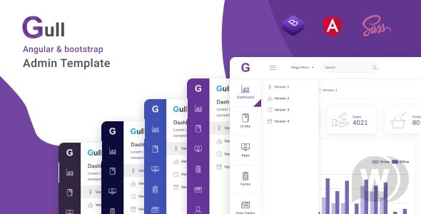 Gull - Angular 15+ Admin Dashboard Template 17 March 2023 管理仪表板模板插图