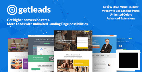 Getleads v2.3 - WordPress 登陆模板插图