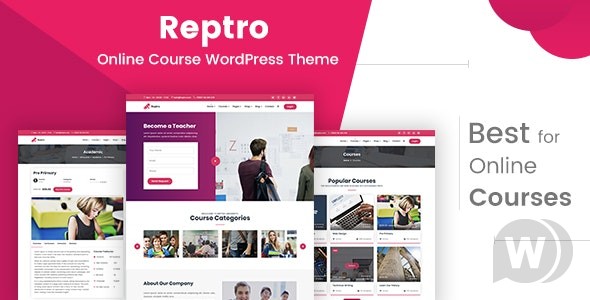 Repro v2.1 - 在线课程的 WordPress 主题插图