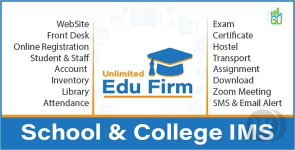 Unlimited Edu Firm v2.0 (June-30-2021) - 学校和学院管理系统插图