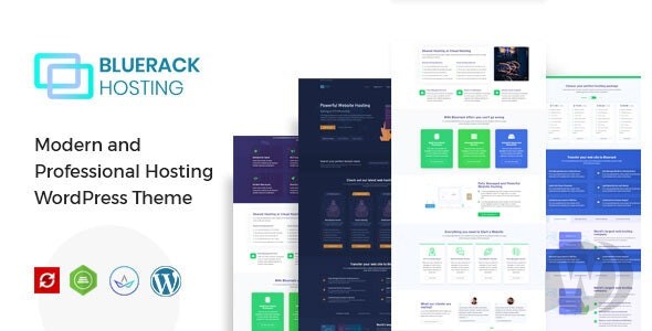 Bluerack v2.3 - 现代托管 WordPress 主题插图