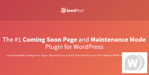 SeedProd Coming Soon Page Pro v6.18.8 - WordPress 维护模式的存根插图