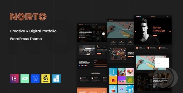 Norto v2.1 - 创意组合 WordPress 主题插图