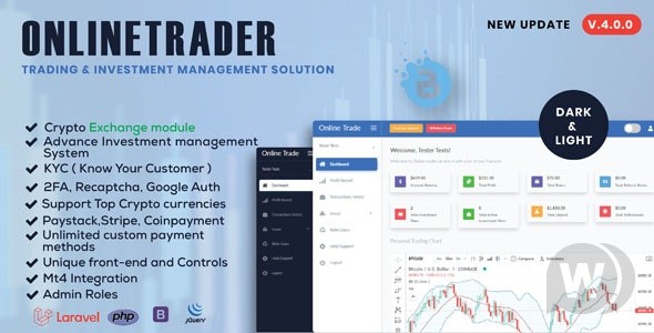 OnlineTrader v5.0.7 - 交易和加密货币投资系统插图