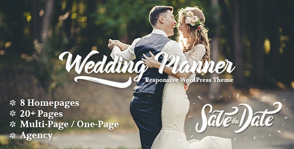 Wedding Planner v6.3 - WordPress婚礼策划主题插图