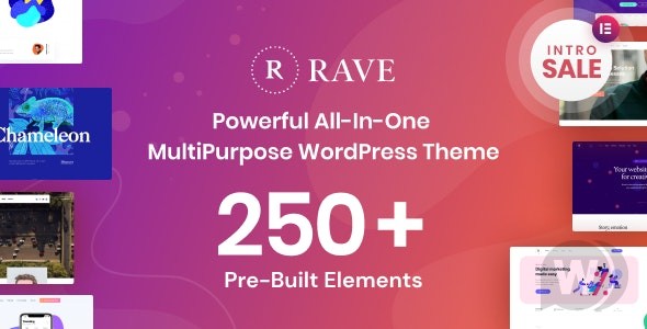 Rave v1.0.1 - 多用途商务 WordPress 主题插图(1)