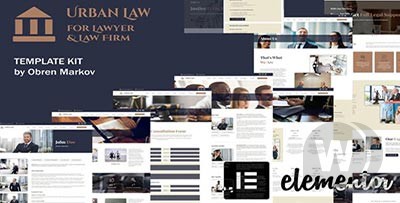 Urban Law v1.0.1.1 - 律师和律师事务所 Elementor 模板套件插图