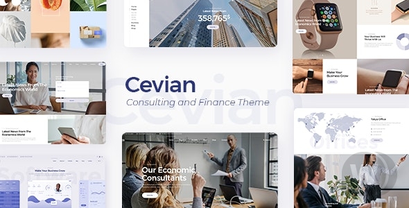 Cevian v1.2 - 商务 WordPress 模板插图